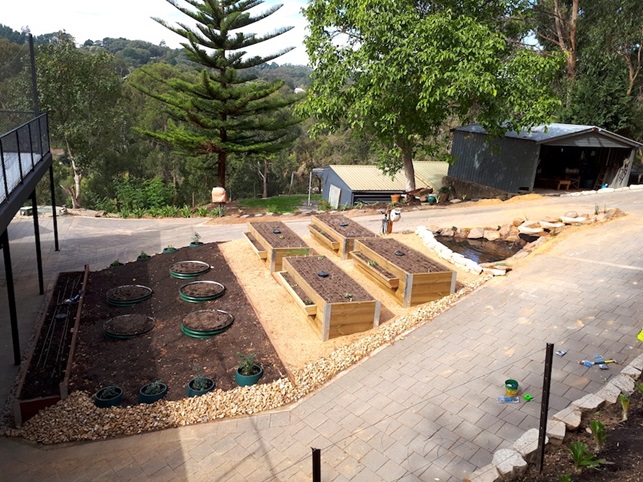 Beautiful veggie garden installaed in Ashton Adelaide